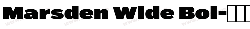 Marsden Wide Bol字体转换